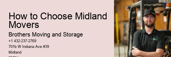 How to Choose Midland Movers