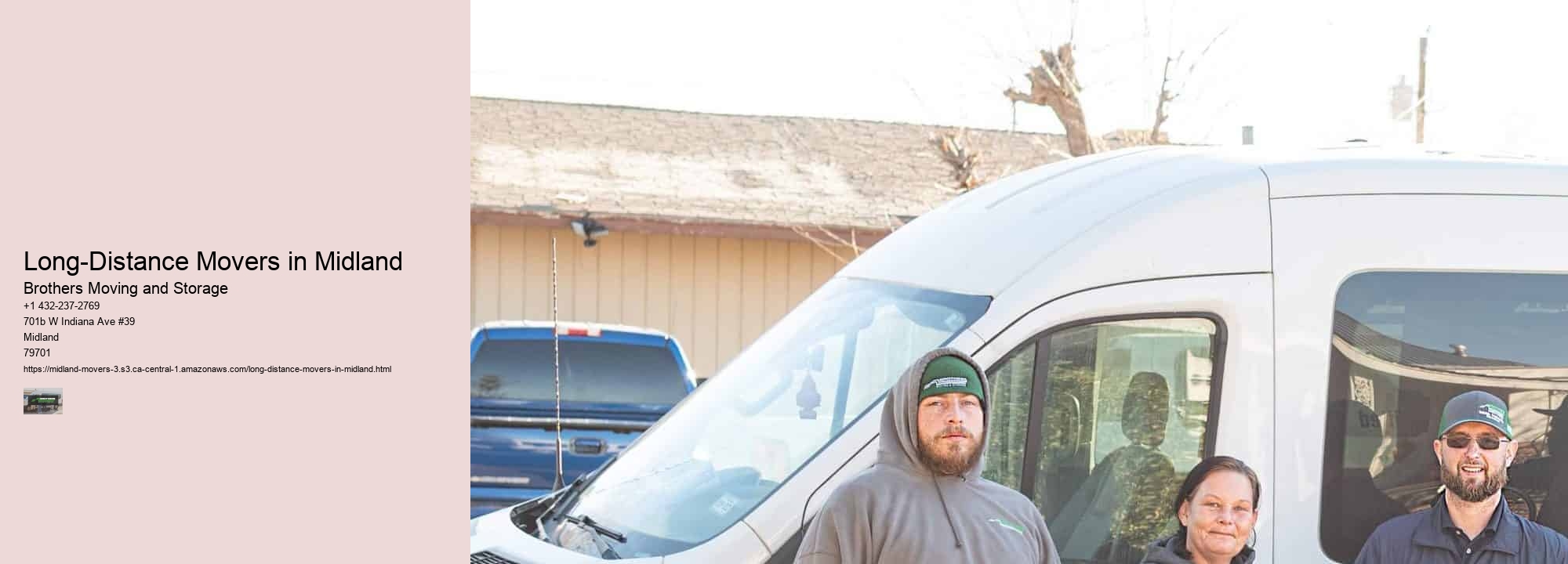 Long-Distance Movers in Midland