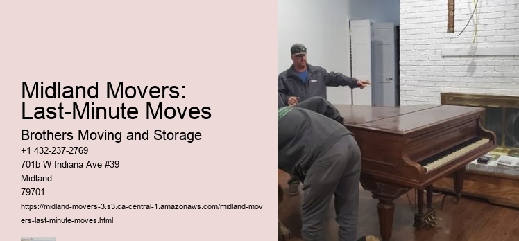Midland Movers: Last-Minute Moves