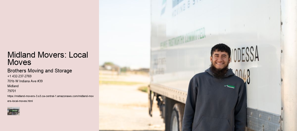 Midland Movers: Local Moves