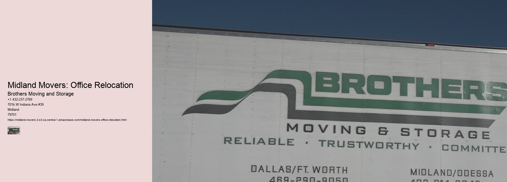 Midland Movers: Office Relocation