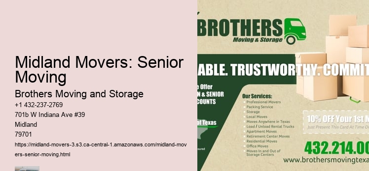 Midland Movers: Senior Moving
