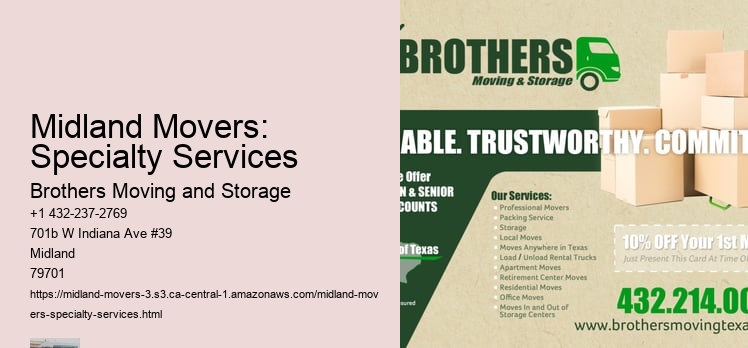 Midland Movers: Specialty Services