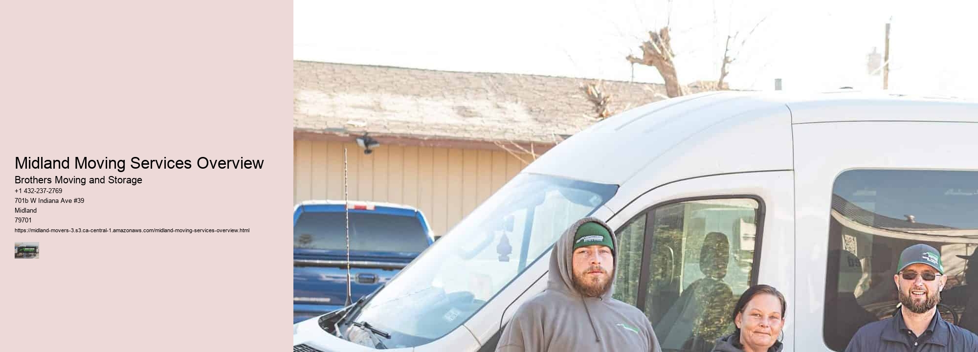 Midland Moving Services Overview