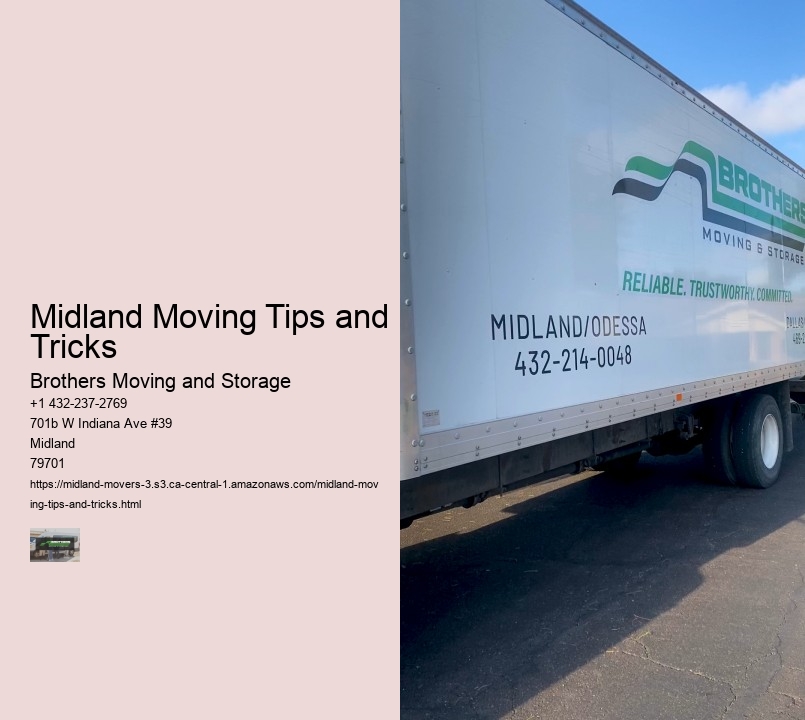 Midland Moving Tips and Tricks